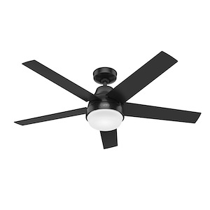 WiFi Aerodyne-Ceiling Fan with LED Light Kit and Handheld Remote in Modern Style-52 Inches Wide by 15.92 Inches High - 1046215