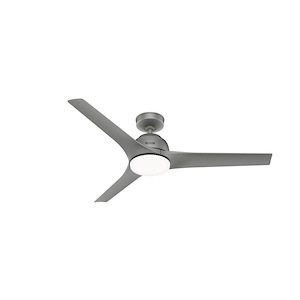 Gallegos - 3 Blade Ceiling Fan with Light Kit and Wall Control In Modern Style-11.64 Inches Tall and 52 Inches Wide - 1262994
