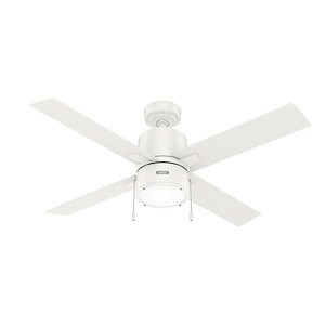 Beck - 4 Blade Ceiling Fan with Light Kit and Pull Chain In Modern Style-17.23 Inches Tall and 52 Inches Wide - 1118604