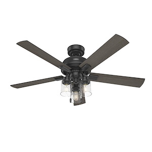 Hartland - 5 Blade Ceiling Fan with Light Kit and Pull Chain In Farmhouse Style-19.49 Inches Tall and 52 Inches Wide