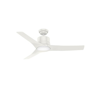 Piston - 3 Blade Ceiling Fan with Light Kit and Handheld Remote In Casual Style-13.71 Inches Tall and 52 Inches Wide