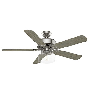 Panama - 5 Blade Ceiling Fan with Handheld Remote In Rustic Style-13.29 Inches Tall and 54 Inches Wide