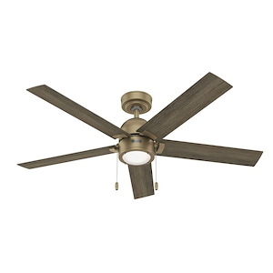 Erling - 5 Blade Ceiling Fan with Light Kit In Modern Style-14.06 Inches Tall and 52 Inches Wide