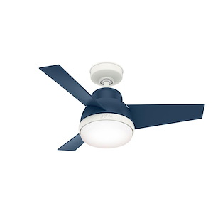 Valda 36 Inch Ceiling Fan with LED Light Kit and Handheld Remote