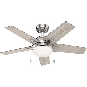 Bartlett 44 Inch Ceiling Fan with LED Light Kit and Pull Chain - 936487