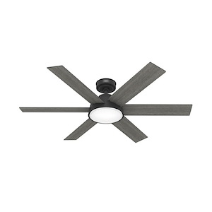 Donatella - 6 Blade Ceiling Fan with Light Kit In Modern Style-12.76 Inches Tall and 52 Inches Wide