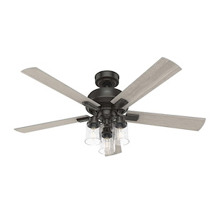 Hartland - 5 Blade Ceiling Fan with Light Kit In Farmhouse Style-19.49 Inches Tall and 52 Inches Wide - 1277258