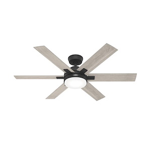 Georgetown - 6 Blade Ceiling Fan with Light Kit In Modern Style-13.97 Inches Tall and 52 Inches Wide