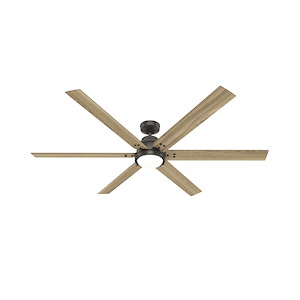 Gravity - 6 Blade Ceiling Fan with Light Kit-14.12 Inches Tall and 72 Inches Wide