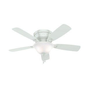 Low Profile 48 Inch Low Profile Ceiling Fan with LED Light Kit and Pull Chain