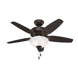 Cedar Park 44 Inch Ceiling Fan with LED Light Kit and Pull Chain