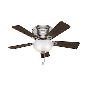 Haskell 42 Inch Low Profile Ceiling Fan with LED Light Kit and Pull Chain