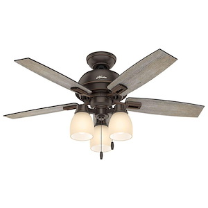 Donegan 44 Inch Ceiling Fan with LED Light Kit and Pull Chain - 516728