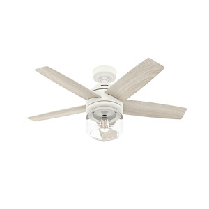 Margo - 5 Blade Ceiling Fan with Light Kit-18.65 Inches Tall and 44 Inches Wide - 1317258