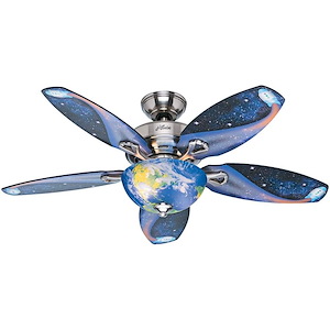 Discovery 48 Inch Ceiling Fan with LED Light Kit and Pull Chain