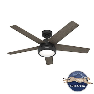 Burroughs - 5 Blade Ceiling Fan with Light Kit-15.18 Inches Tall and 52 Inches Wide