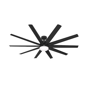 Overton - 10 Blade Ceiling Fan with Light Kit In Modern Style-15.82 Inches Tall and 72 Inches Wide