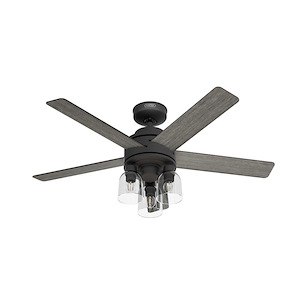 Lochemeade - 5 Blade Ceiling Fan with Light Kit In Modern Style-19.1 Inches Tall and 52 Inches Wide