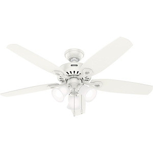 Builder - 5 Blade Ceiling Fan with Light Kit In Traditional Style-18.42 Inches Tall and 52 Inches Wide