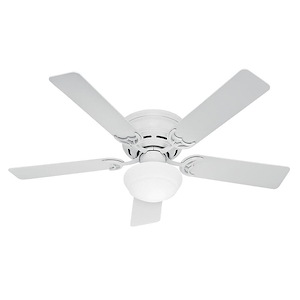 Low Profile 52 Inch Low Profile Ceiling Fan with LED Light Kit and Pull Chain