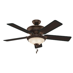 Italian Countryside 52 Inch Ceiling Fan with LED Light Kit and Pull Chain