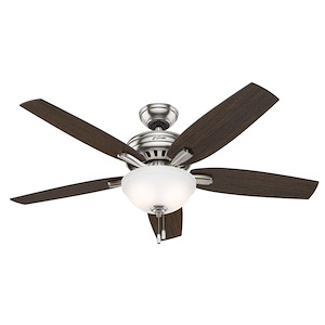 Newsome 52 Inch Ceiling Fan with LED Light Kit and Pull Chain