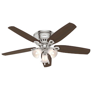 Builder 52 Inch Low Profile Ceiling Fan with LED Light Kit and Pull Chain - 516718
