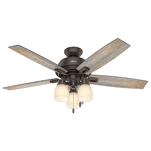 Donegan 52 Inch Ceiling Fan with LED Light Kit and Pull Chain