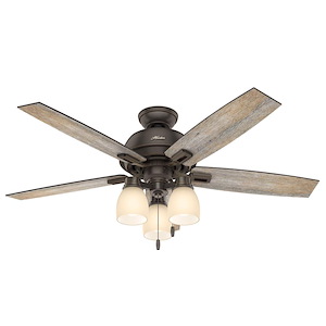 Donegan 52 Inch Ceiling Fan with LED Light Kit and Pull Chain