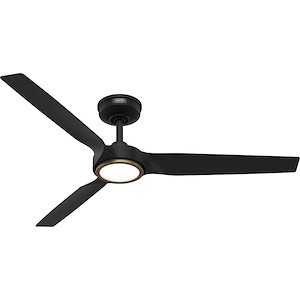 Zentech - 3 Blade Ceiling Fan with Light Kit-11.56 Inch Tall and 52 Inch Wide - 1394633