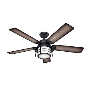 Key Biscayne 54 Inch Ceiling Fan with LED Light Kit and Pull Chain