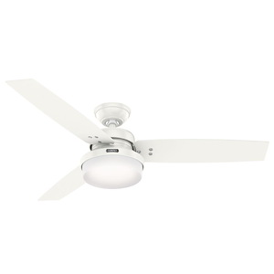 Sentinel 52 Inch Ceiling Fan with LED Light Kit and Handheld Remote