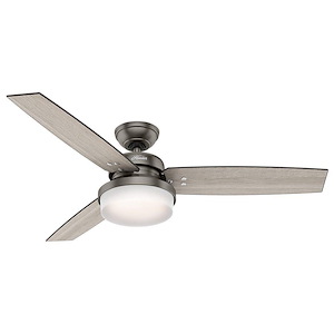 Sentinel 52 Inch Ceiling Fan with LED Light Kit and Handheld Remote