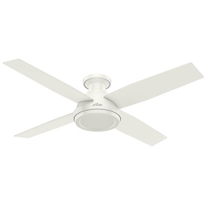 Dempsey 52 Inch Low Profile Ceiling Fan with Handheld Remote