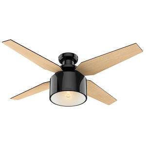 Cranbrook 52 Inch Low Profile Ceiling Fan with LED Light Kit and Handheld Remote