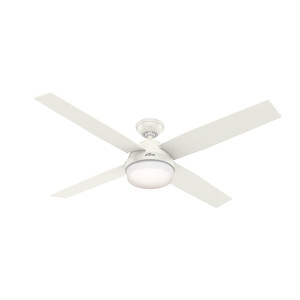 Dempsey 60 Inch Ceiling Fan with LED Light Kit and Handheld Remote