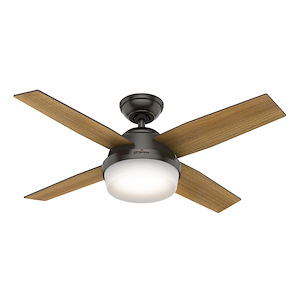 Dempsey 44 Inch Ceiling Fan with LED Light Kit and Handheld Remote