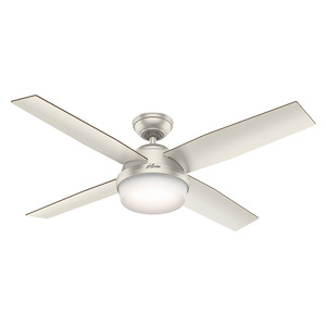 Dempsey 52 Inch Ceiling Fan with LED Light Kit and Handheld Remote