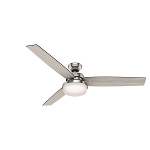 Sentinel 60 Inch Ceiling Fan with LED Light Kit and Handheld Remote