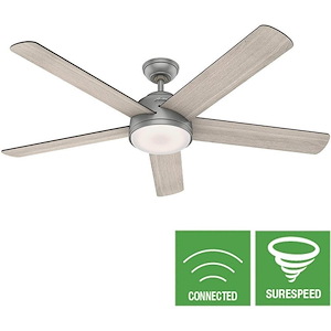 Romulus 60 Inch WiFi Ceiling Fan with LED Light Kit and Handheld Remote