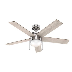 Claudette 52 Inch Ceiling Fan with LED Light Kit and Pull Chain