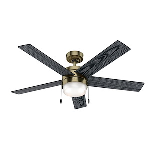 Claudette 52 Inch Ceiling Fan with LED Light Kit and Pull Chain