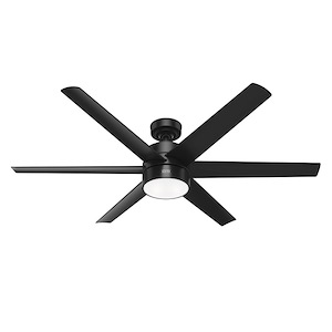 Solaria  - 6 Blade Outdoor Ceiling Fan with Light Kit In Industrial Style-14.92 Inches Tall and 60 Inches Wide