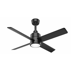 Hunter 60 inch Trak Damp Rated Ceiling Fan with LED Light Kit and Wall Control