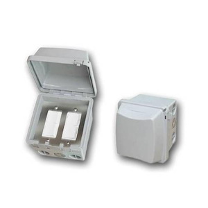 Accessory - Dual Duplex Switch Surface Mount and Gang Box 20 Amp Per Pole