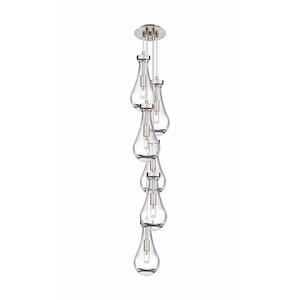 Owego - 3 Light Cord Hung Pendant In Art Deco Style-11.25 Inches Tall and 7.13 Inches Wide
