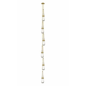 Owego - 6 Light Cord Hung Pendant In Art Deco Style-20.25 Inches Tall and 6.38 Inches Wide - 1302458