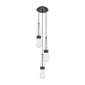 Milan - 3 Light Multi Pendant-20.25 Inch Tall and 11.88 Inch Wide - 1302594