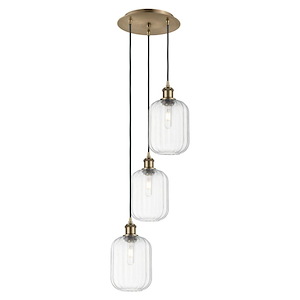Preston - 3 Light Cord Hung Pendant-36 Inch Tall and 13.25 Inch Wide - 1387615
