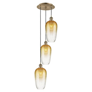 Brookhaven Flute - 3 Light Cord Hung Pendant-46 Inch Tall and 13.5 Inch Wide - 1387622